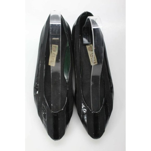 Gucci Black Patent Leather Vintage Early Mod Flats - Picture 2 of 5